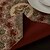 abordables Chemins de Table-Traditionnels en polyester Jacquard Cotton Blend Red Runners Tableau Floral