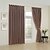 cheap Blackout Curtains-TWOPAGES® One Panel  Solid Brown Classic Room Darkening Curtain