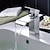 abordables Robinetteries de lavabo-Robinet lavabo - Jet pluie Chrome Set de centre 1 trou / Mitigeur un trou / Laiton