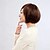 cheap Synthetic Wigs-Capless Short Bob High Quality Synthetic Light Golden Brown Side Bang Straight Hair Wig