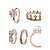 baratos Anéis-Mulheres Anel de banda - Pérola, Liga Coroa, Com Laço senhoras Dourado Para Diário 8½