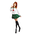 cheap Anime Costumes-Inspired by Cosplay Movie / TV Theme Costumes Higurashi Kagome Anime Cosplay Costumes Japanese Cosplay Suits School Uniforms Solid Colored Long Sleeve Top Skirt For Women&#039;s