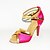 cheap Dance Shoes-Women&#039;s Latin Shoes / Ballroom Shoes / Salsa Shoes Satin Sandal / Heel Buckle Customizable Dance Shoes Blue / Fuchsia / Purple