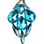 cheap Earrings-Fashion Rose Gold Color Plated Alloy With Blue Crystal Earrings