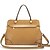 billige Vip Deal-Nucelle Cross Mønster Cow Leather Dual Purpose Tote Almond