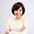 cheap Synthetic Wigs-Capless Short Bob High Quality Synthetic Light Golden Brown Side Bang Straight Hair Wig