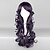 economico Parrucche Lolita-Duchessa Nero Prugna 70 centimetri Gothic Lolita parrucca riccia