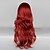 billiga Halloween Wigs-Cosplay-peruker Dam 26 tum Värmebeständigt Fiber Röd Animé / Gotisk Lolita