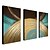 abordables Peintures Abstraites-Peinture à l&#039;huile Hang-peint Peint à la main - Abstrait Moderne Inclure cadre intérieur / Trois Panneaux / Toile tendue