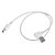 cheap USB Cables-A USB Male 90 Degree to Left to Mini USB Male Data Cable White (0.5m)