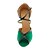 cheap Latin Shoes-Women&#039;s Dance Shoes Suede Latin Shoes / Ballroom Shoes Buckle Heel Customized Heel Customizable Green / Leather / EU40