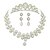 abordables Parures de Bijoux-Femme Parure de Bijoux Des boucles d&#039;oreilles Bijoux Blanc Nacré Pour Soirée Mariage Occasion spéciale Anniversaire Fiançailles