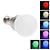 billige Elpærer-lm E26/E27 LED-globepærer G60 leds Integreret LED Fjernstyret RGB AC 220-240V