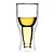 cheap Drinkware-Upside Down Beer Bottle Style Double Walled Glass