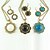 abordables Parure Bijoux-vintage fleur collier de modèle&amp;amp;boucles d&#039;oreilles