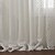 billige Gennemsigtige gardiner-Stanglomme Kousering Top Fane Top Dobbelt Pliseret To paneler Vindue Behandling Moderne, Mønstret Polyester Materiale Sheer Gardiner