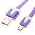 Недорогие Кабели-USB мужчина к Micro USB Мужской плоский тип Фиолетовый (1M)