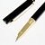 levne Kancelářské a školní potřeby-extra jemný zlatý okraj plnicí pero (black)