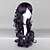 economico Parrucche Lolita-Duchessa Nero Prugna 70 centimetri Gothic Lolita parrucca riccia
