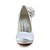 abordables Escarpins femme-Femme Mariage Eté Fleur Talon Aiguille Satin Satin extensible Argent Noir Blanche