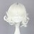 abordables Perruques Halloween-Doux Perruques de Cosplay Femme 30 pouce Fibre résistante à la chaleur Argent Perruque Anime