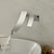 abordables mural-Robinet d&#039;évier de salle de bain, style moderne en acier inoxydable, conception en forme de glissière, montage mural, cascade, chrome, poignée unique, robinets de bain à deux trous avec interrupteur
