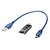 billige Hovedkort-Nano V3.0 AVR ATmega328 P-20AU Modulbrett &amp;amp; USB-kabel til Arduino – blå + svart