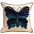 cheap Throw Pillows &amp; Covers-Classic Butterfly Cotton Decorative Pillow Cover