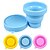 billige Glas-candy farve silikone 170 ml folde kop (tilfældig farve)