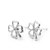 cheap Earrings-Classic Alloy Clover Shaped Women&#039;s Earrings