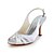 cheap Women&#039;s Sandals-Women&#039;s Wedding Summer Satin Stretch Satin Silver Black White