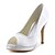 abordables Escarpins femme-Graceful satin talon aiguille peep toe pompe des chaussures de mariage (plus de couleurs)