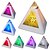 billige Vekkerklokker-pyramide bell og fargerik klokke-hvitt (3 * AAA)