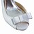 Недорогие Женская обувь на каблуках-Элегантная атласная шпильках пятки насосов с бантом Свадебная обувь (больше цветов)