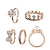 זול Fashion Ring-בגדי ריקוד נשים טבעת הטבעת - פנינה, סגסוגת כתר, פפיון נשים מוזהב עבור יומי 8½