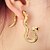 abordables Boucles d&#039;oreilles-or en forme de serpent boucles d&#039;oreilles en alliage uniques (1 pièce)