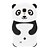 abordables Educación-Panda Design Funda de silicona para Samsung i9500 Galaxy S4