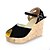 billige Damesko-Gorgeous Plattform semsket skinn Wedge Heels Peep-toe Sandals