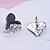 cheap Earrings-Women&#039;s Stud Earrings Love Heart Crystal Imitation Diamond Alloy Heart Jewelry Daily Costume Jewelry
