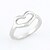 cheap Rings-Women&#039;s Gold Silver Alloy Love Heart Jewelry