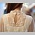 billige Topper til kvinner-Kvinners Vintage Stand Collar Hekle Lace Cape Pattern Outwear