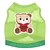cheap Dog Clothes-Dog Shirt / T-Shirt Puppy Clothes Cartoon Dog Clothes Puppy Clothes Dog Outfits Breathable Green Costume for Girl and Boy Dog Cotton XXS XS S M L