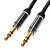 ieftine Cabluri audio-jsj® 1.8m 5.904ft 3.5mm masculin cablu audio de sex masculin negru aur-placat pentru Monster Beats Sennheiser