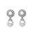 abordables Parures de Bijoux-Platine Alliage magnifique plaqué avec perle et collier en cristal &amp; boucles d&#039;oreilles