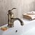 cheap Bathroom Sink Faucets-Bathroom Sink Faucet Traditional Antique Brass Brass Centerset