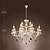 cheap Chandeliers-Chandelier ,  Rustic/Lodge Electroplated Feature for Crystal Glass Living Room Dining Room