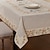 cheap Tablecloth-Polyester Rectangular Table Cloth Floral Table Decorations