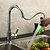 cheap Kitchen Faucets-Kitchen faucet - One Hole Chrome Pull-out / ­Pull-down / Tall / ­High Arc Deck Mounted Contemporary Kitchen Taps / Single Handle One Hole
