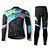 preiswerte Herrenbekleidungs-Sets-SPAKCT Herrn Damen Langarm Fahrradtrikots mit Fahrradhosen Winter Vlies Polyester Streifen Fahhrad Sportkleidung warm halten Windundurchlässig Atmungsaktiv Rasche Trocknung Sport Streifen / Experte