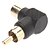 cheap Audio Cables-Right Angle RCA Female to Male Converter Adapter Black
